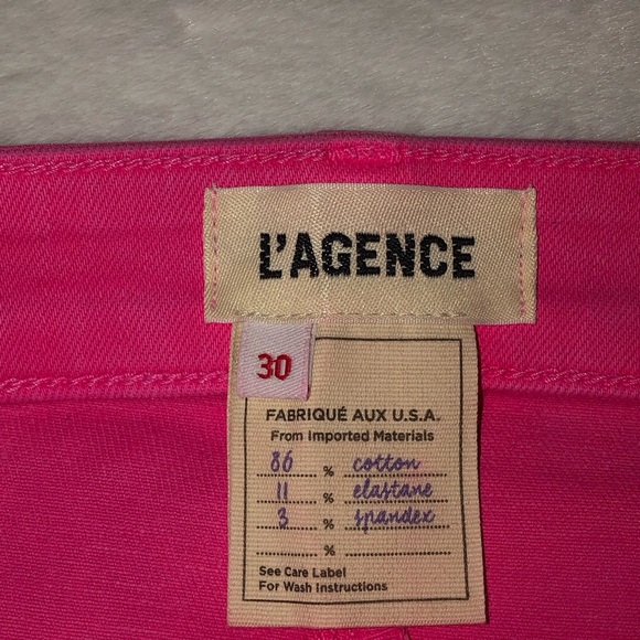 NWT L’AGENCE Margot HR Coated Rose Skinny Jeans,Size-30 - Picture 14 of 17